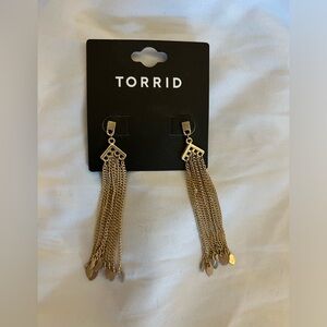 Torrid gold dangly earrings